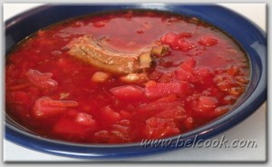 борщ с кислой капустой