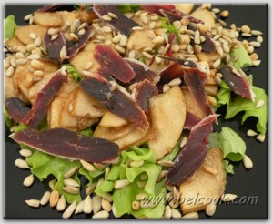салат из копченой утки