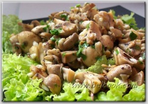 салат из шампиньонов