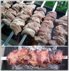 Шашлык в томатном маринаде