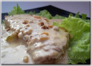 мясо в сливочном соусе