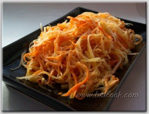 салат из моркови с дайконом