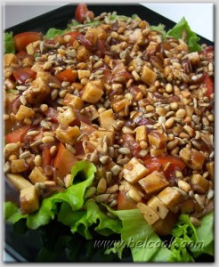 салат с маринованным сыром
