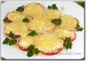 закуска из помидор с сыром